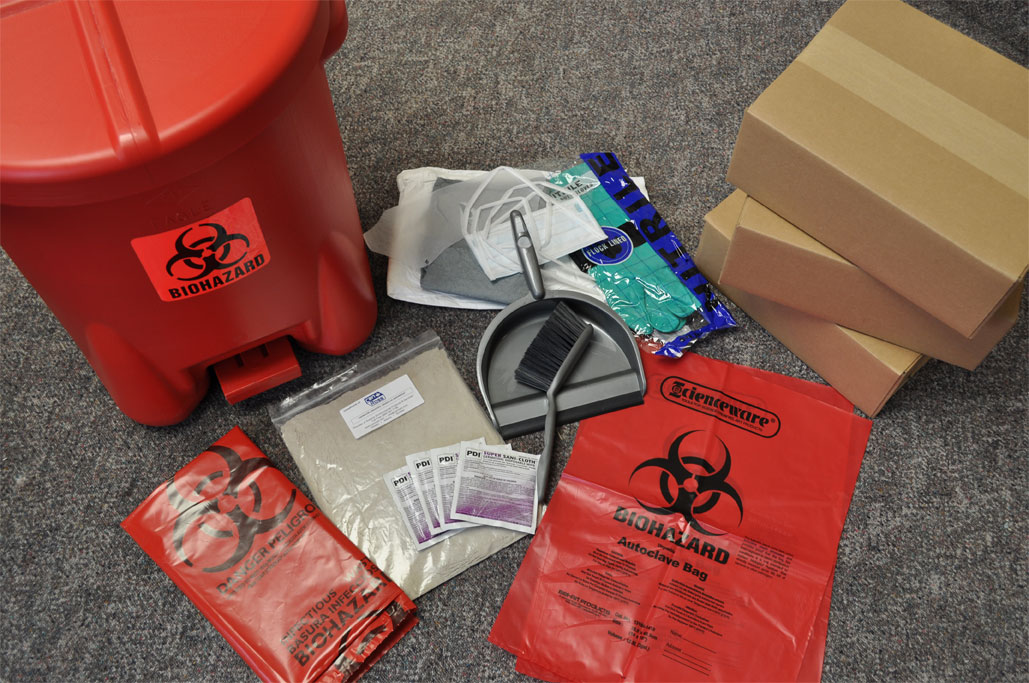 Can-Ross Bio-Hazard System c/w 3 kits & 1 Poly Waste Can (1/case)